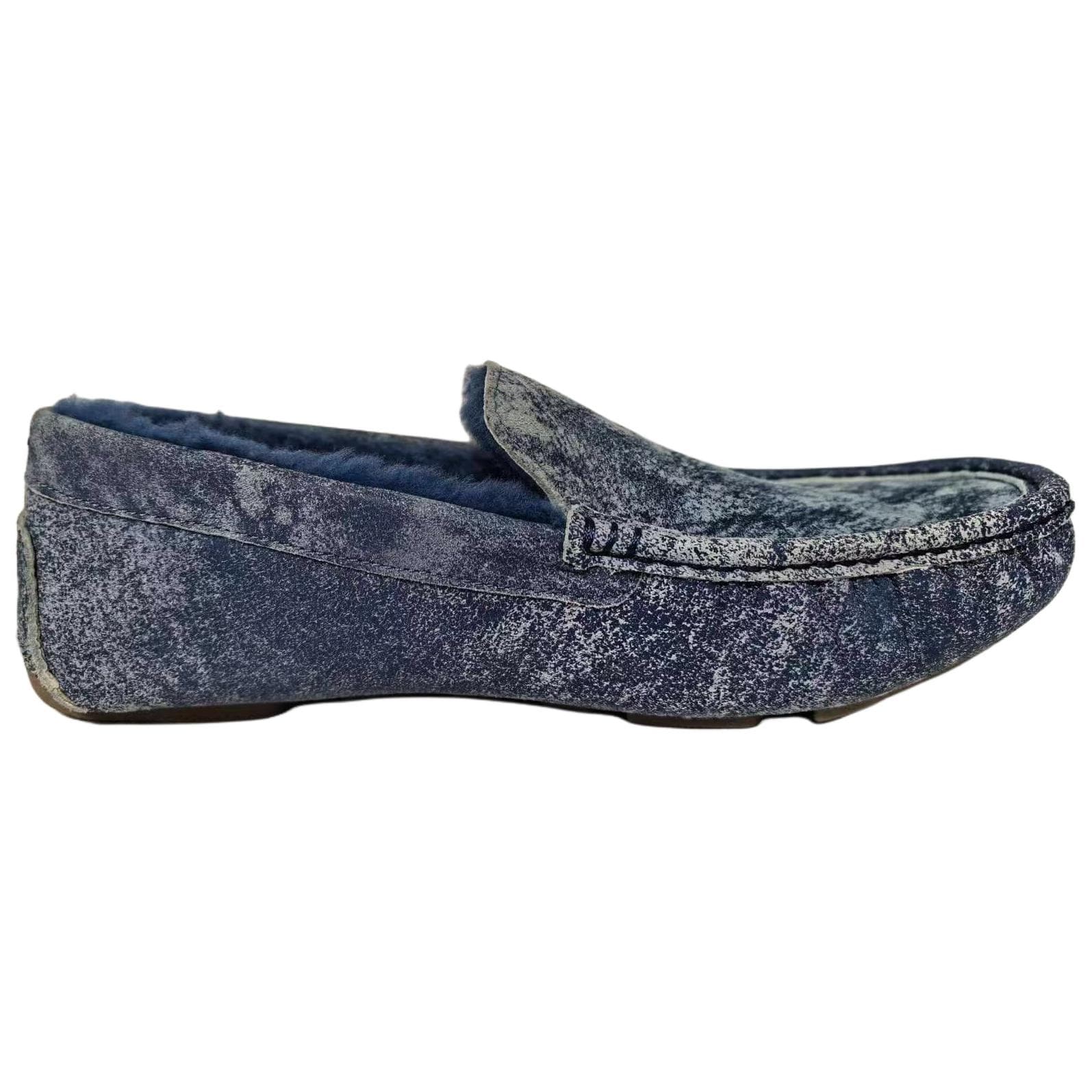 UGG HENRICK TWINFACE Овчина Лоферы с Резиновой Подошвой Мужские Синие - изображение 2