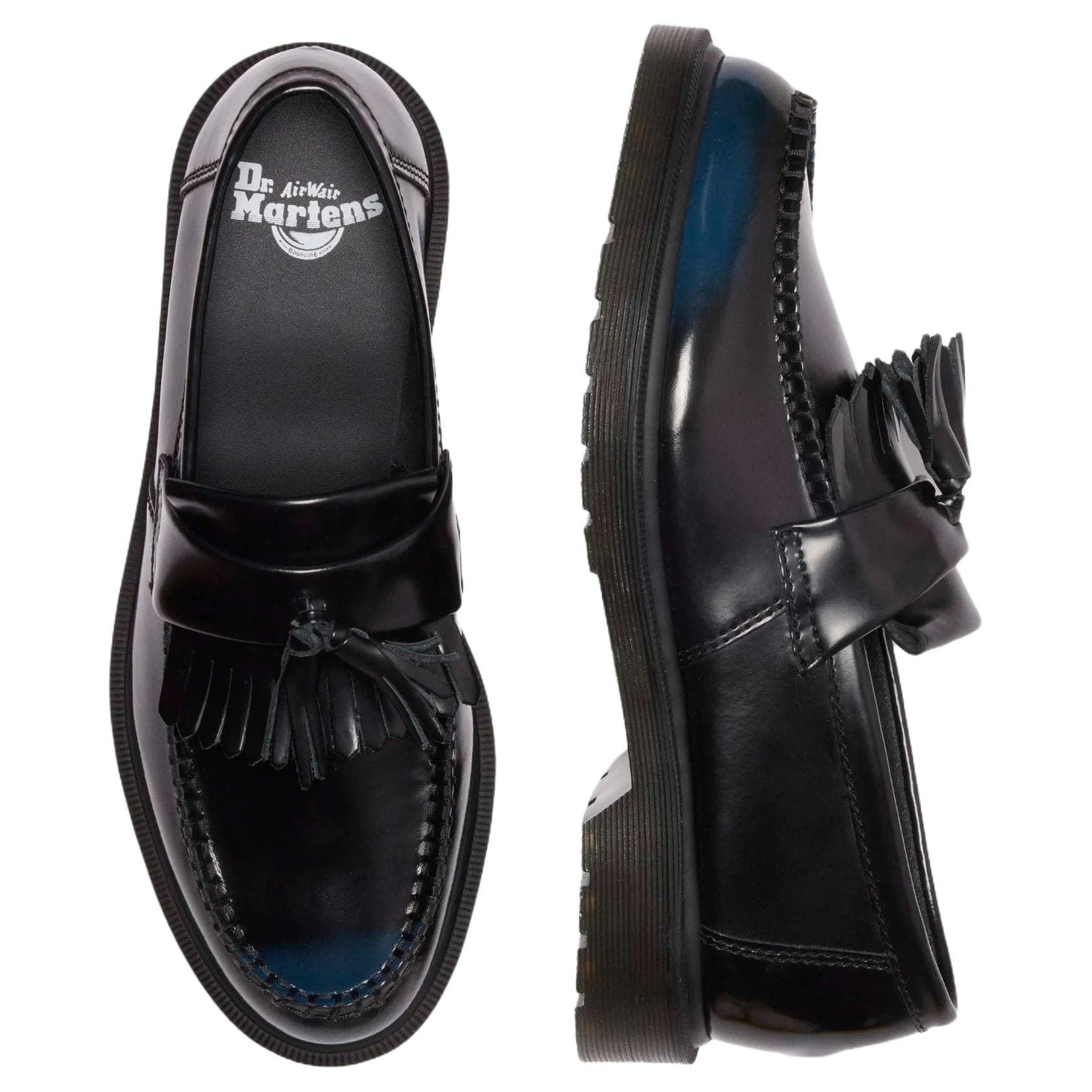 Лоферы Dr.Martens Adrian Кожа Лоферы 3 см Унисекс Черный Синий - изображение 6