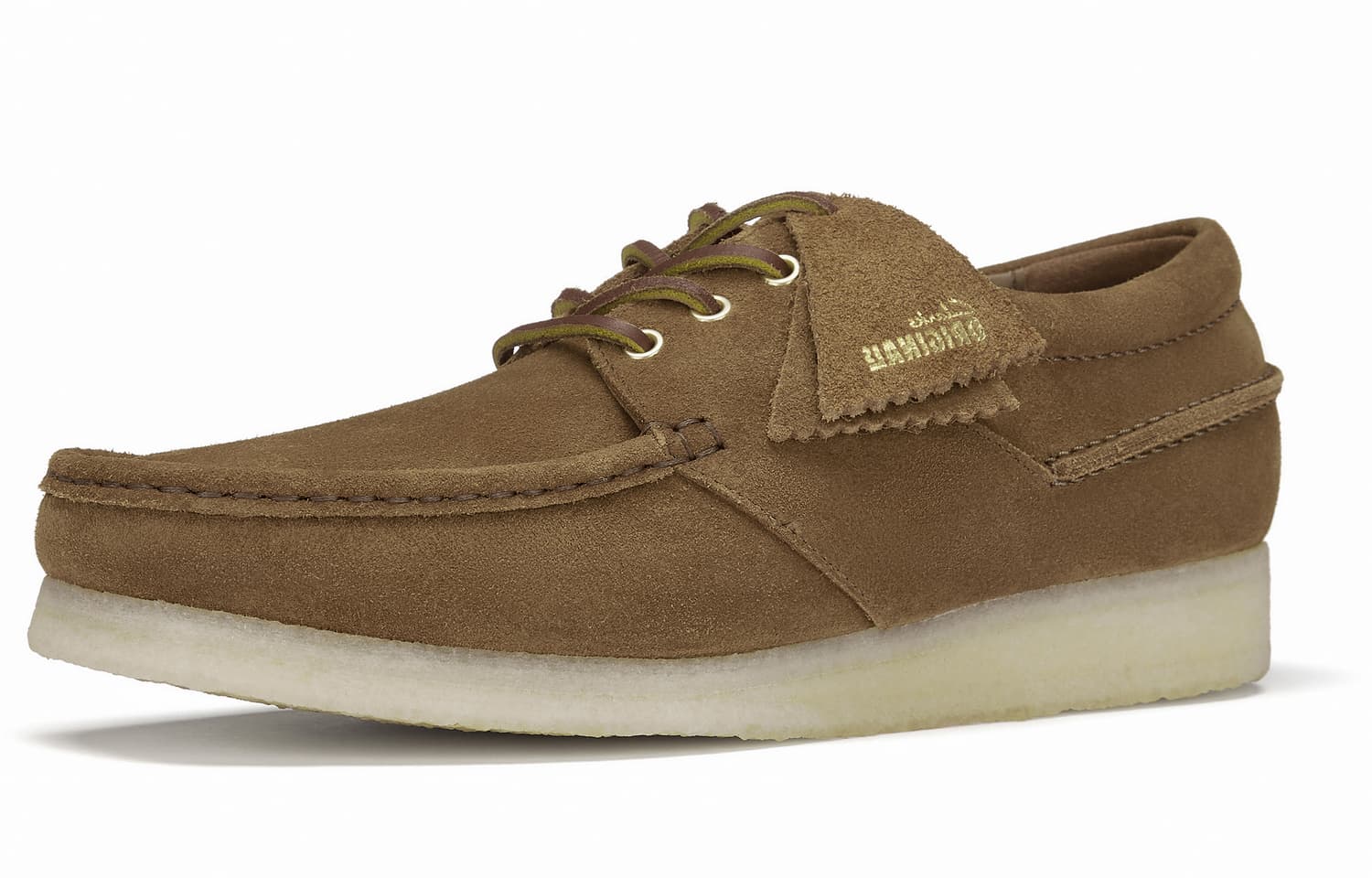 Ботинки Clarks Корова Спилок Повседневная Обувь Мужская Коричневая - изображение 2