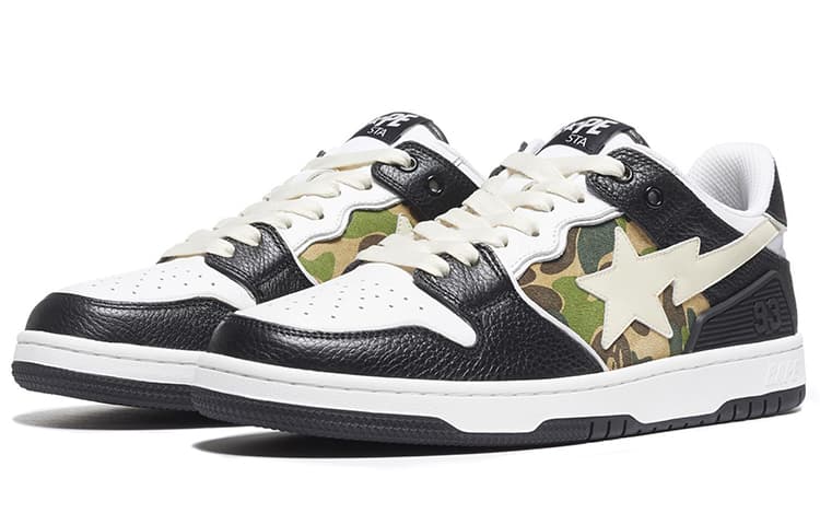 Кроссовки A BATHING APE SK8 Sta Lace-Up Black - изображение 2