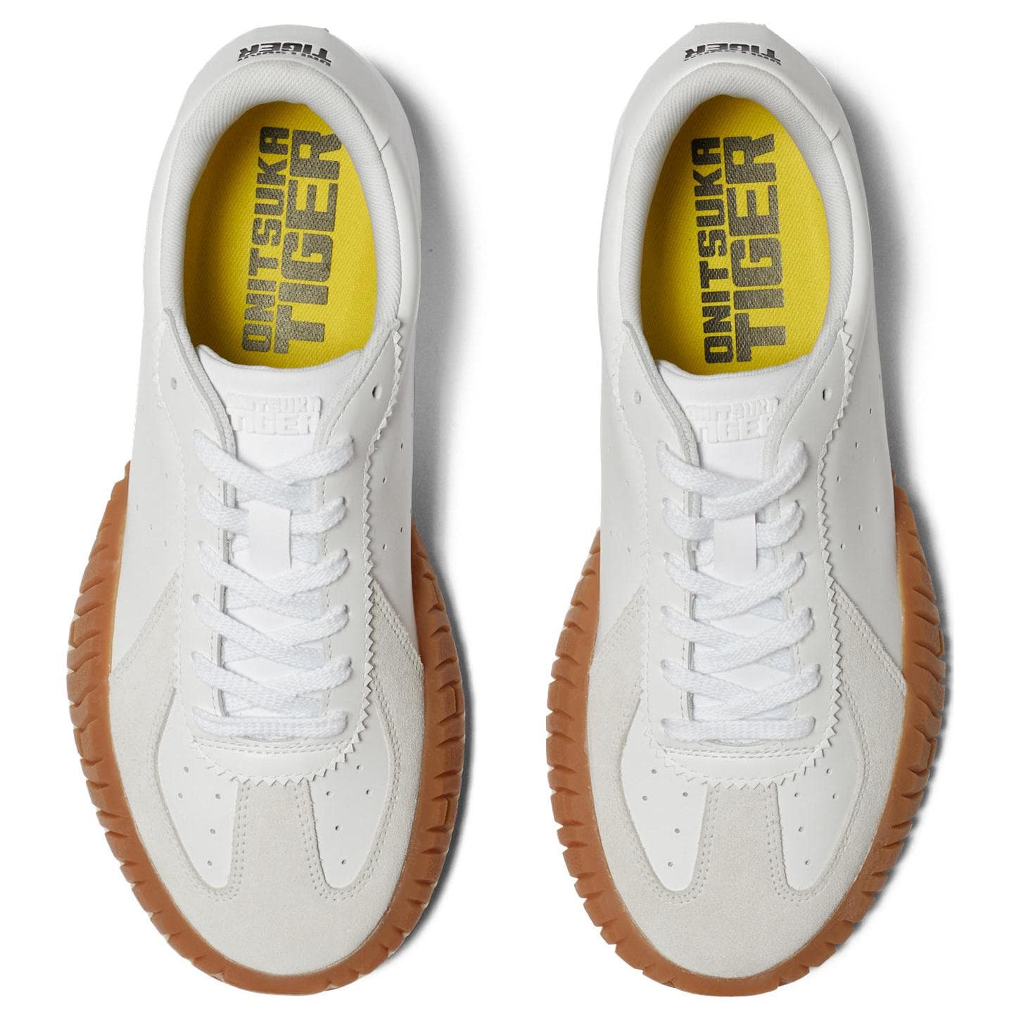 Кроссовки Onitsuka Tiger DUCK TIGER Противоскользящая Устойчивая к истиранию Низкий Верх Повседневная Обувь Унисекс Белый - изображение 3