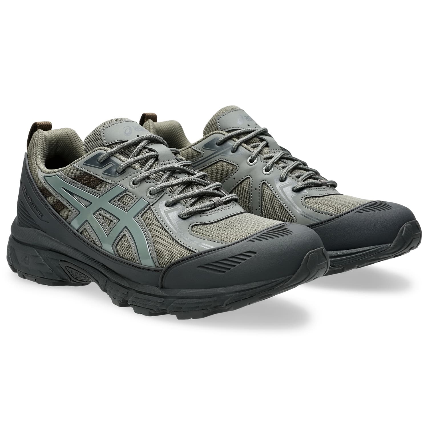 Кроссовки Asics Гель VENTURE 6 Устойчивый к истиранию Низкий Топ Повседневная Обувь Унисекс Серый Зеленый - изображение 3