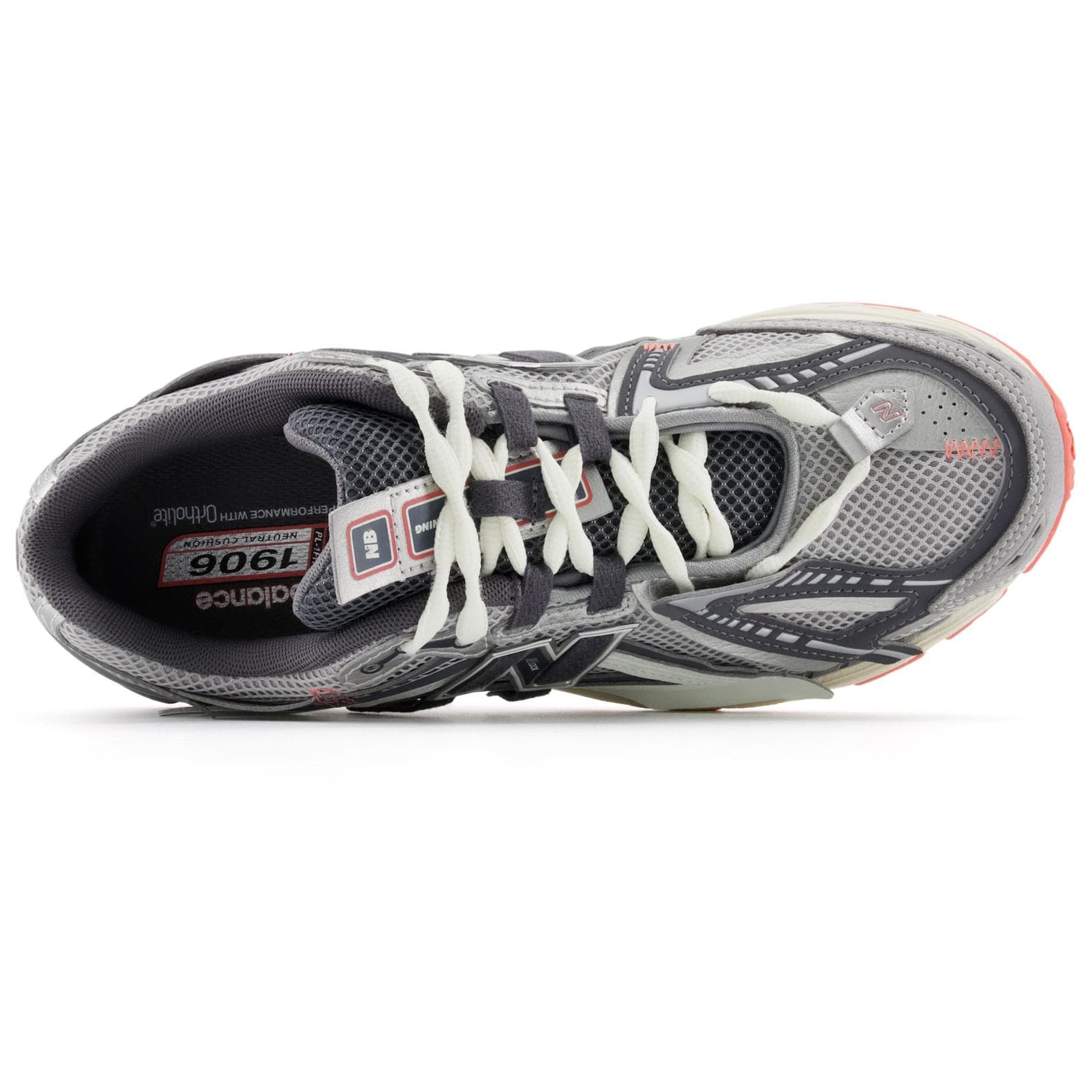 Кроссовки New Balance 1906A Дышащий Low Топ Повседневная обувь Унисекс Серый белый Широкий формат - изображение 5