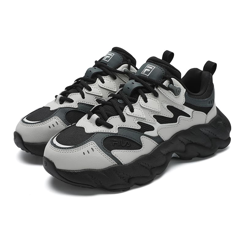 Кроссовки FILA FERN 2 Износостойкий Дышащий Легкий Низкий Топ Повседневная Обувь Женская Черный Серый - изображение 3