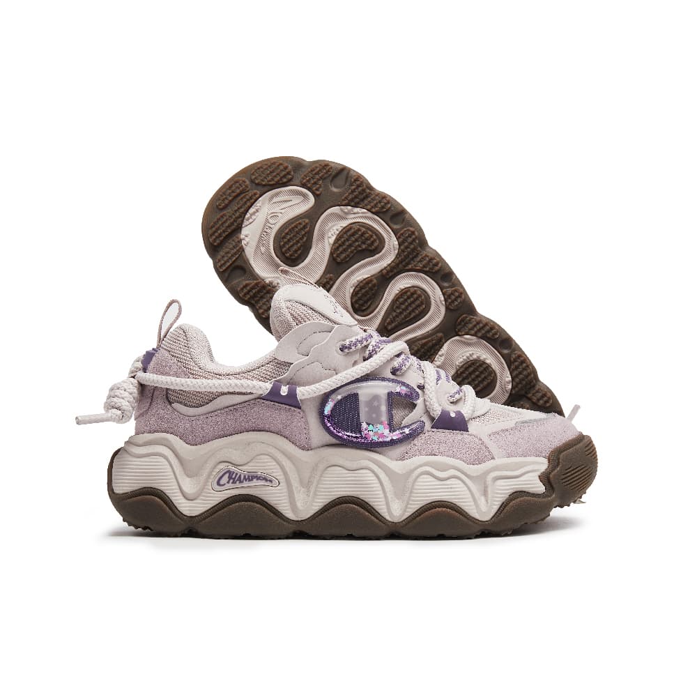 Кроссовки Champion Balance Low Top Скейтборд Кроссовки Женские Призрачный Облако Фиолетовый Серый тон Виноградный Фиолетовый - изображение 2