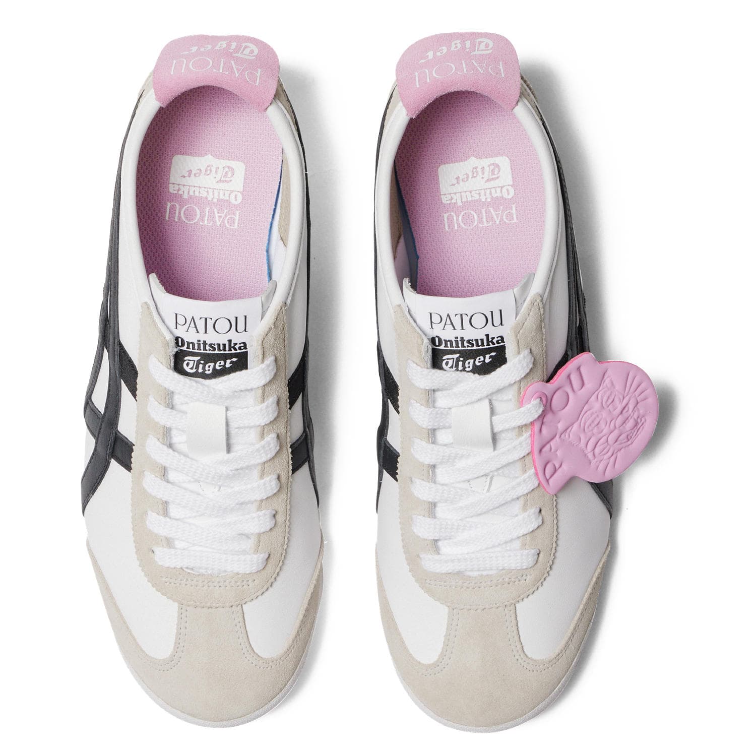 Кроссовки Patou x Onitsuka Tiger MEXICO 66 Противоскользящая Устойчивая к истиранию Низкий Топ Повседневная обувь Унисекс Белый - изображение 6