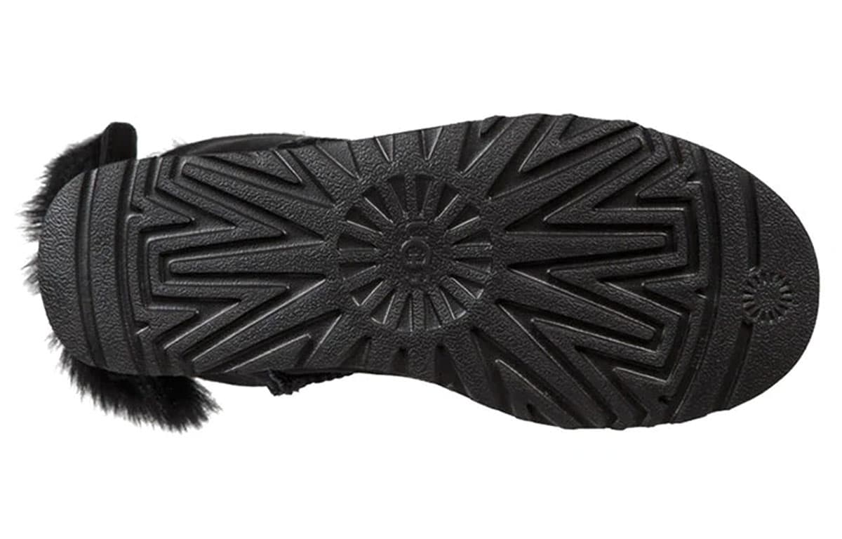 Ботинки зимние UGG Fluff Bow Mini Black - изображение 6