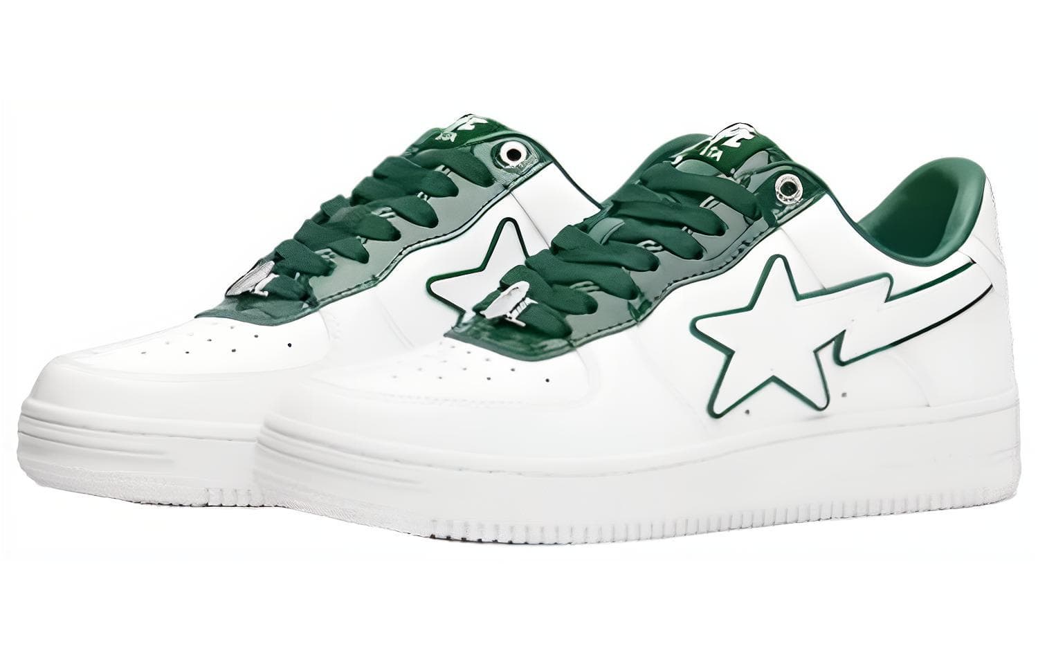 Кроссовки A BATHING APE STA White Green - изображение 3