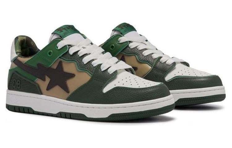 Кроссовки A BATHING APE SK8 STA Classic Green - изображение 4