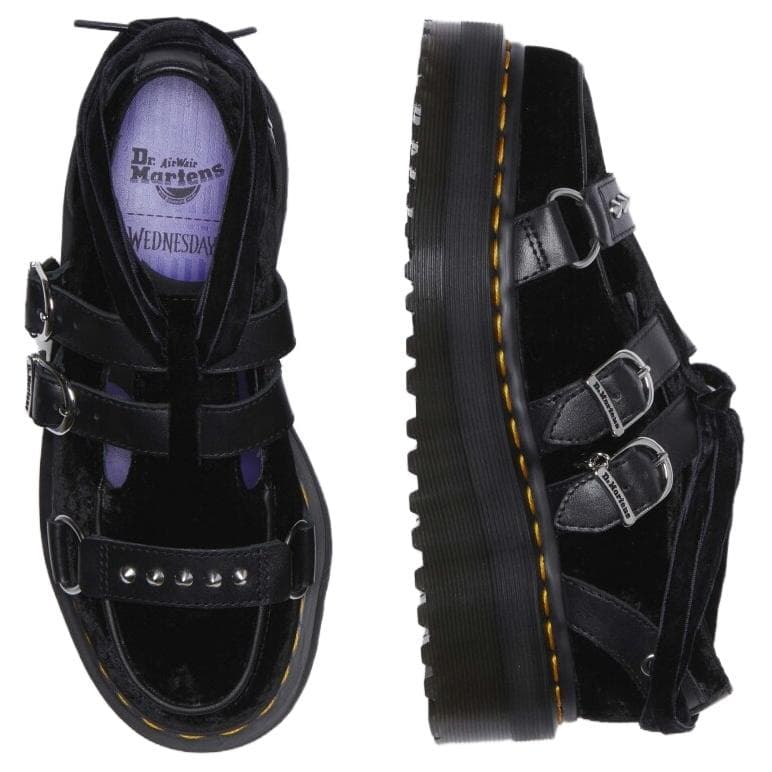 Тапочки Dr.Martens WDN Повседневная обувь Женская Черная - изображение 6