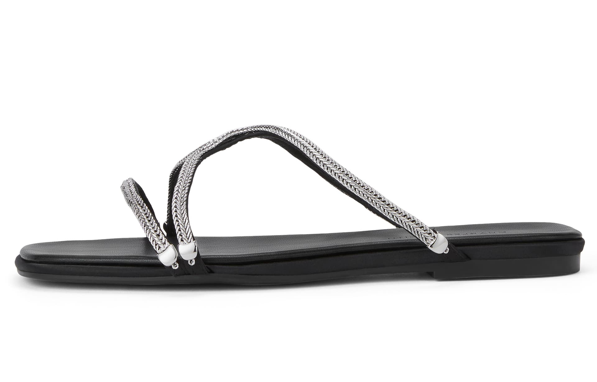 Сандалии CHARLESKEITH ck PU 0.7cm BLACK TEXTUREDSilver - изображение 1