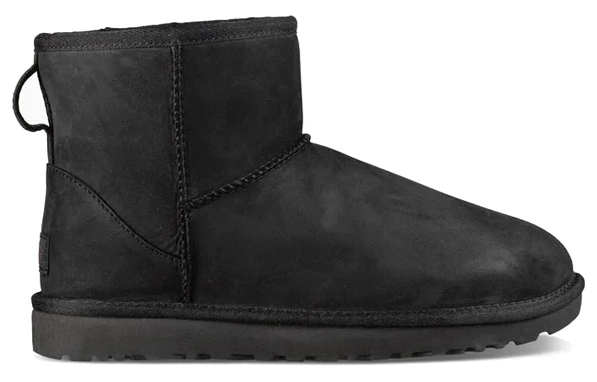 Ботинки зимние UGG Classic Mini Leather Black - изображение 2