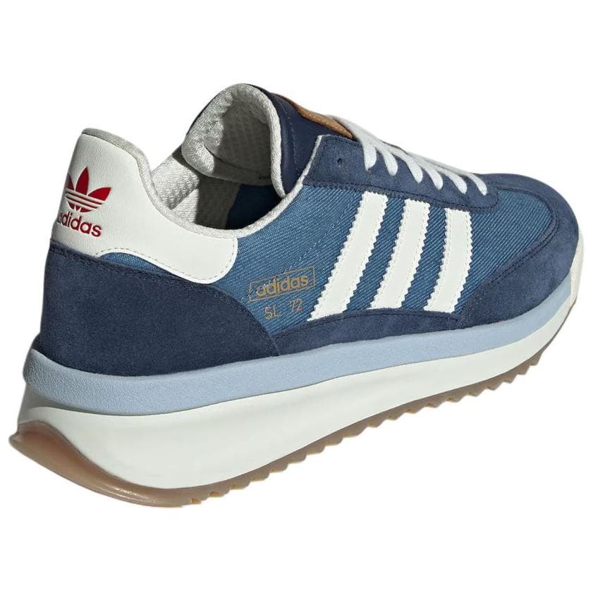 Кроссовки Adidas Originals SL 72 Low Повседневная обувь Унисекс Белый Синий - изображение 4