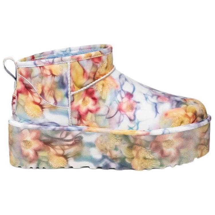 Ботинки зимние UGG x Collina Strade Термические Короткие Снежные Ботинки Унисекс Цветочный - изображение 2