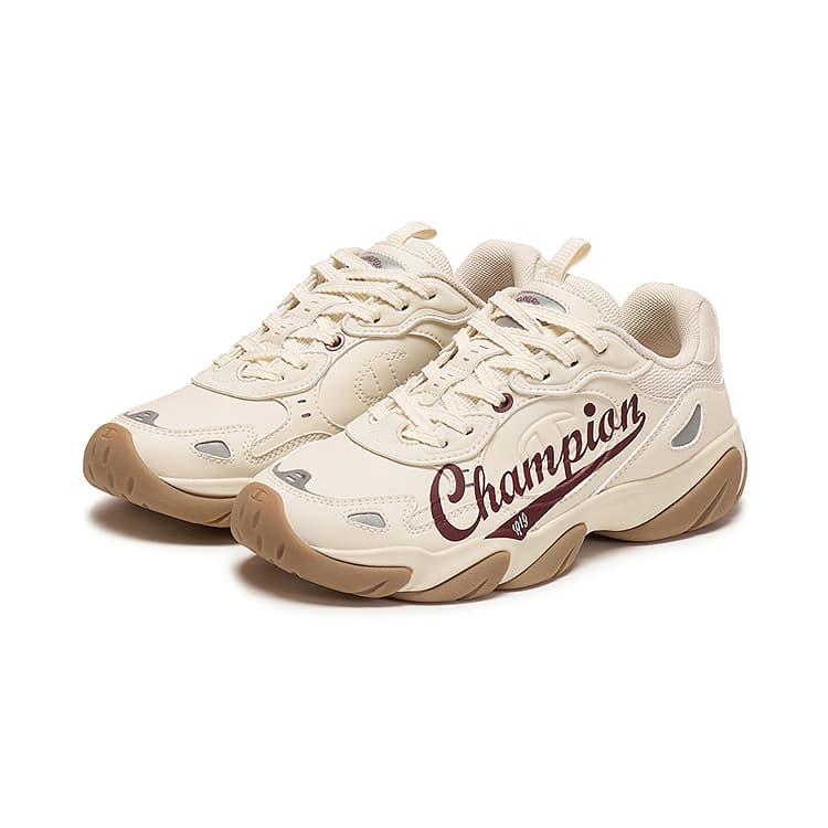 Кроссовки Champion Low Top Тапочки Женские из льна преппи красные - изображение 2