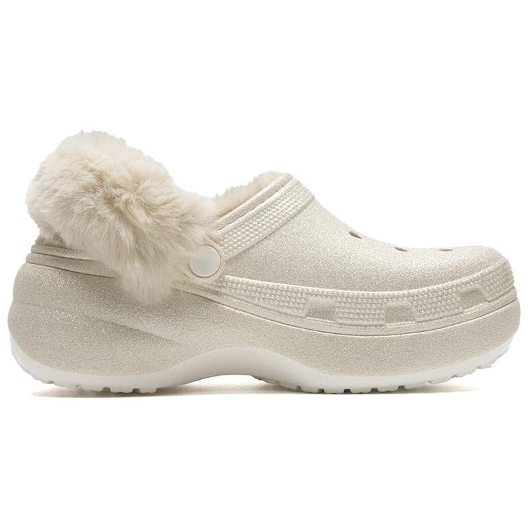 Сабо Crocs Cls Платформа Утепленные Блестящие Розовые CG Сабо Женские Белые - изображение 2