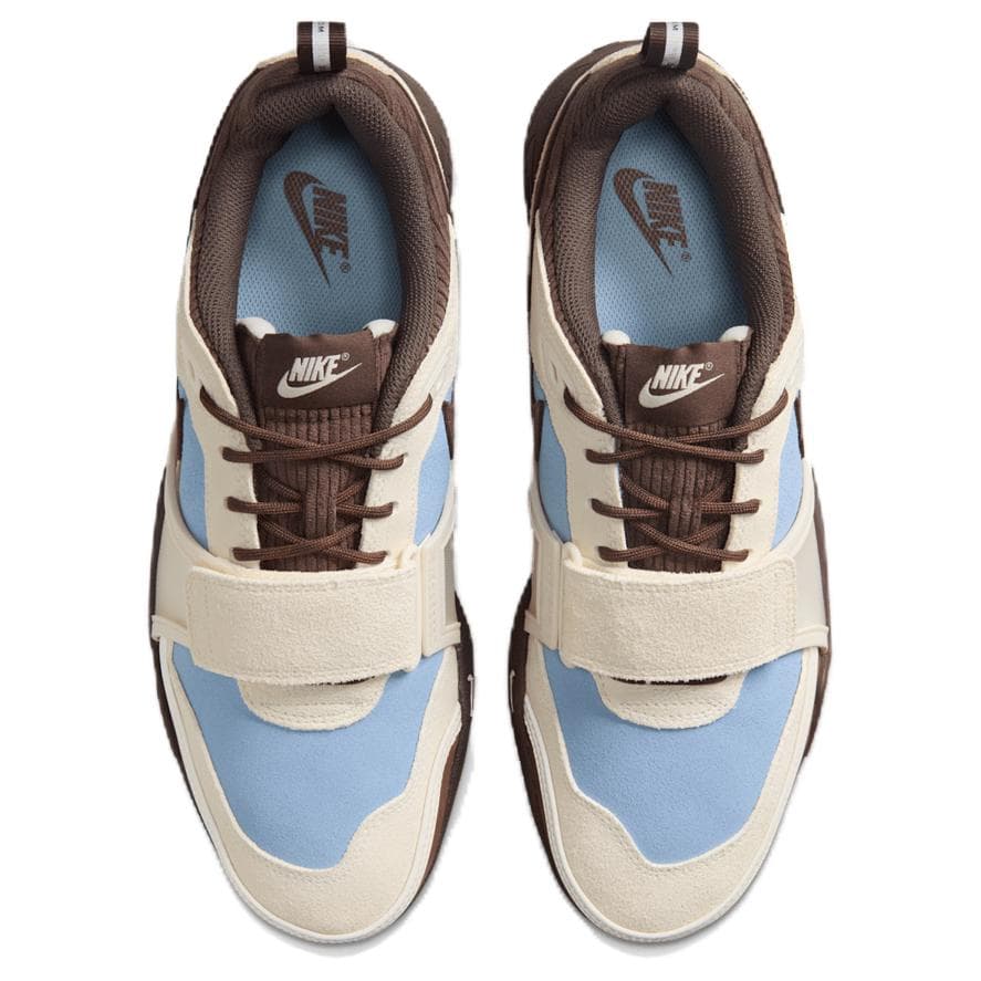 Кроссовки Nike X Travis Scott ZOOM Field JAXX Дышащий Low Топ Повседневная обувь Унисекс Бежево-синий - изображение 4
