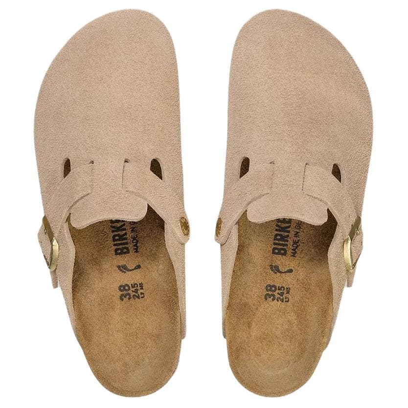 Сандалии Birkenstock Бостон Пеноподошва Отсутствие специальных функций Закрытые тапочки Женские Бежевый - изображение 4