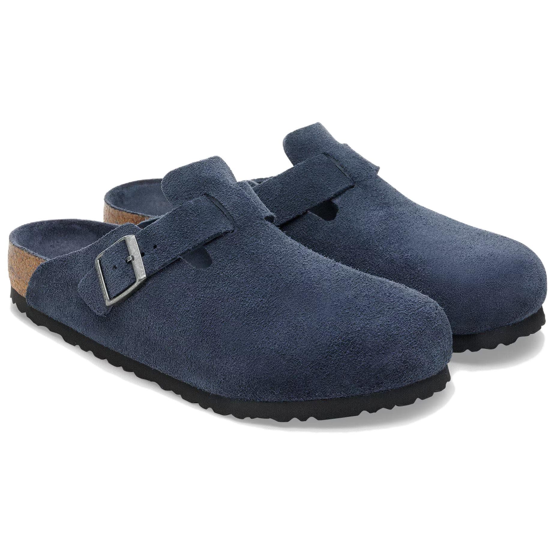 Сандалии Birkenstock Бостон Отсутствие специальных функций Закрытые тапочки Унисекс Синий Обычный (стандартный) Свободный покрой - изображение 3