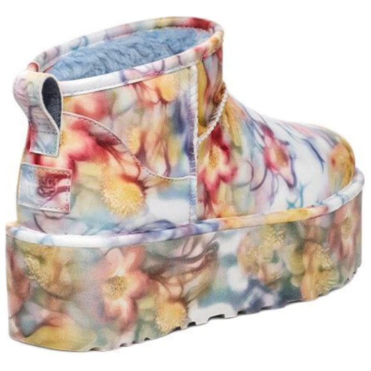 Ботинки зимние UGG x Collina Strade Термические Короткие Снежные Ботинки Унисекс Цветочный - изображение 5