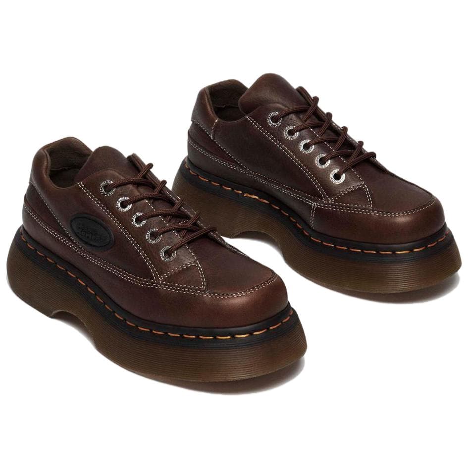 Тапочки Dr.Martens Buzz 5 Кожа Повседневная Обувь Женская Темно-Коричневая - изображение 3