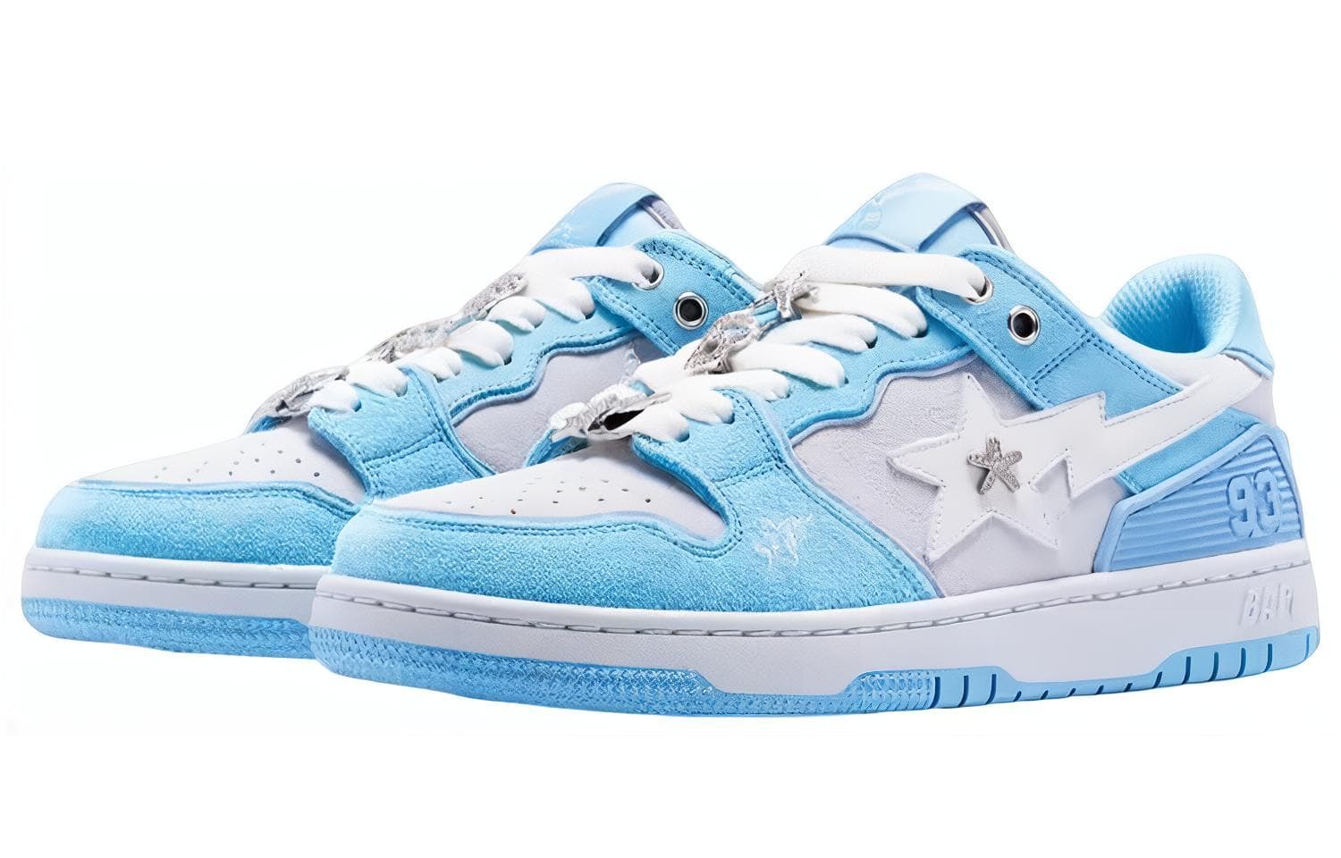 Кроссовки BAPY x A BATHING APE SK8 Light Blue - изображение 3