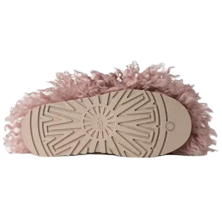 Сандалии UGG Tazz Fluff Momma Универсальные тапочки с флисовой подкладкой мюли из ЭВА устойчивые к истиранию для дома - изображение 6