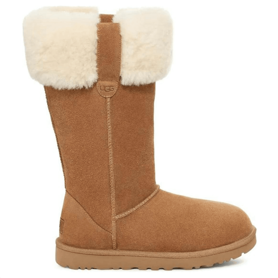 Ботинки UGG Suhenny Женские высокие сапоги до колена цвет каштановый - изображение 2