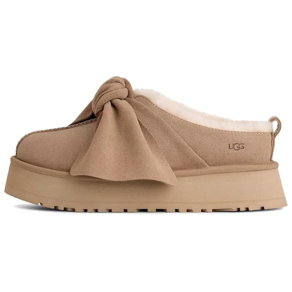 Сандалии UGG с флисовой подкладкой удобные винтажные мюли устойчивые к истиранию домашние тапочки для женщин коричневый - изображение 1