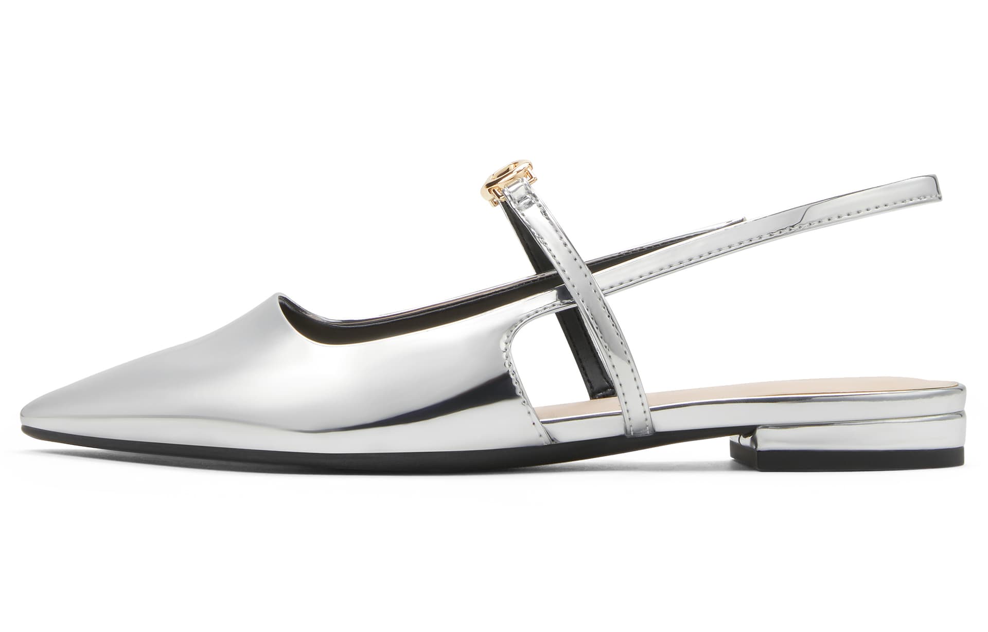 Шлёпанцы CHARLESKEITH ck PU 2.1cm TaupeBlackSilver