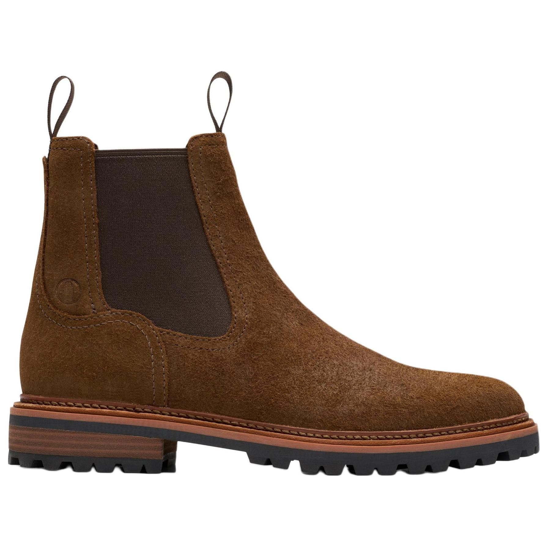 Ботинки челси Clarks Artificial Suede Короткий Челси Мужской Коричневый - изображение 2