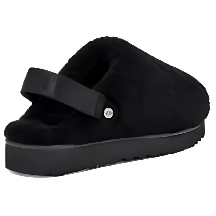 Сандалии UGG Коммутирование Универсальные Флисовые Мюли с противоскользящим эффектом Домашние тапочки Женские Черные - изображение 3