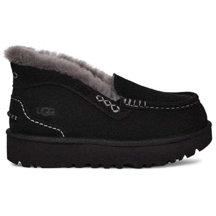 Ботинки зимние UGG ANSLEY Parc Женские сноубутсы длина до щиколотки черные - изображение 2