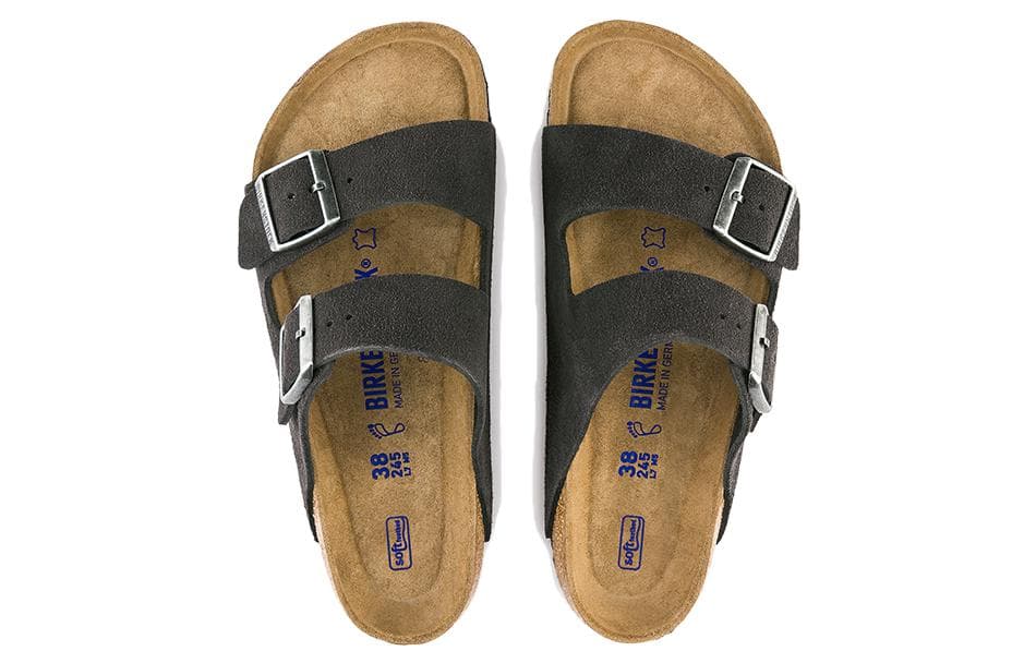 Сандалии Birkenstock Arizona ЭВА Тихие Быстросохнущие Шлепанцы Унисекс Серые - изображение 4