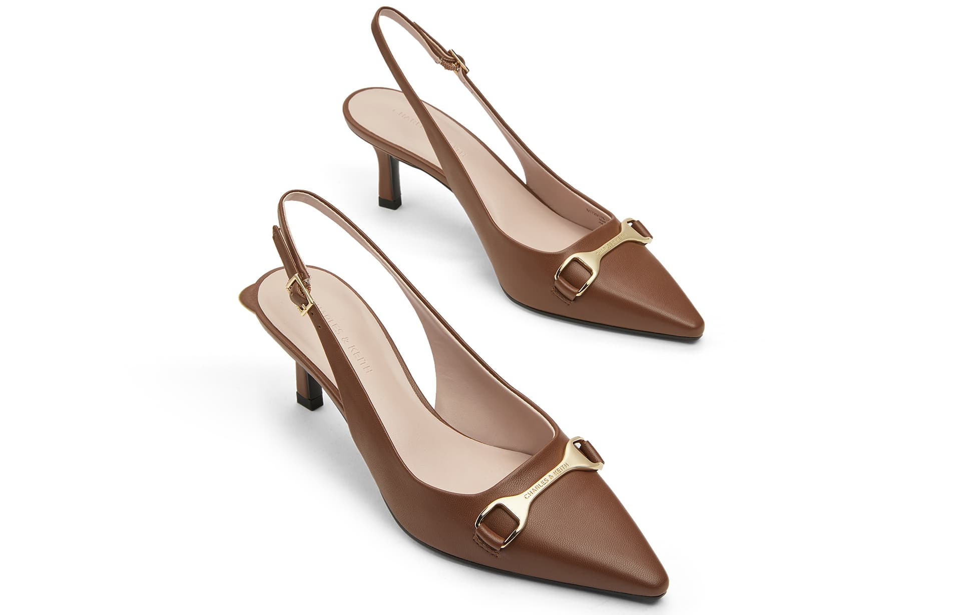 Шлёпанцы CHARLESKEITH ck PU 6.4cm ChalkBlackCognac - изображение 3