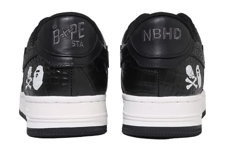 Кроссовки NEIGHBORHOOD x A BATHING APE STA Black - изображение 4