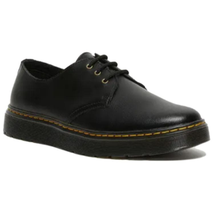 Кроссовки Dr.Martens Кожа Низкие Повседневные Туфли Унисекс Черные - изображение 3