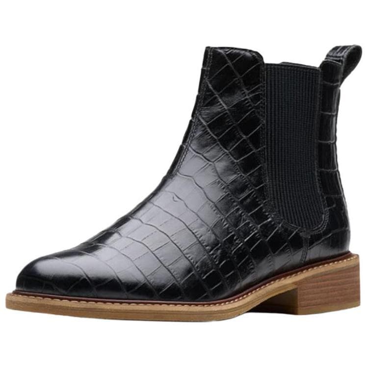 Ботинки челси Clarks Коровья кожа Челси Женские Черный - изображение 2