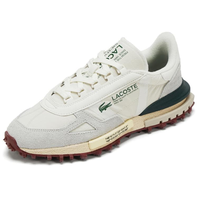 Кроссовки LACOSTE Elite Active Low Casual Обувь Мужская Белая Зеленая - изображение 2