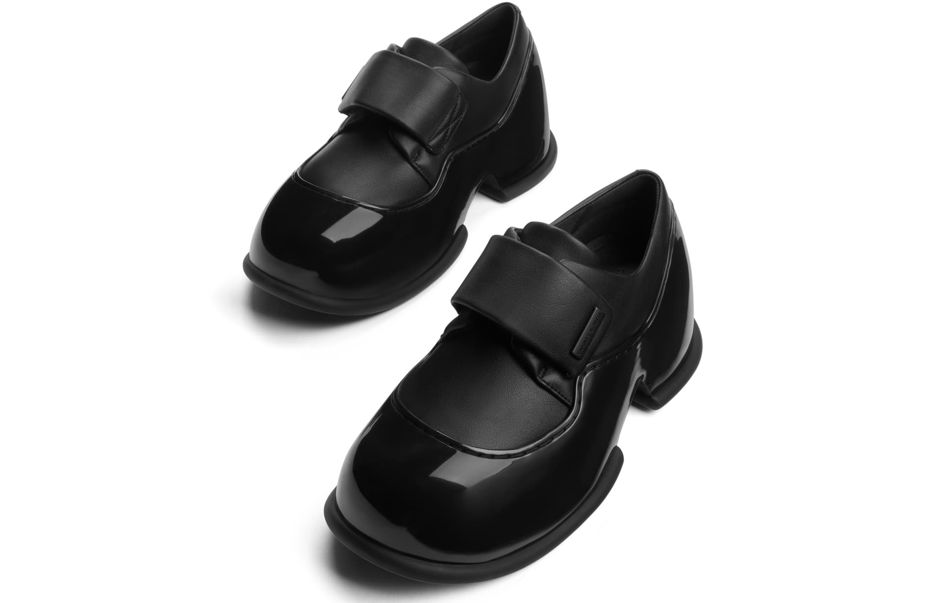 Лоферы CHARLES&KEITH PU Модный Лоферы на платформе с застежкой на липучке 6см Женский - изображение 5