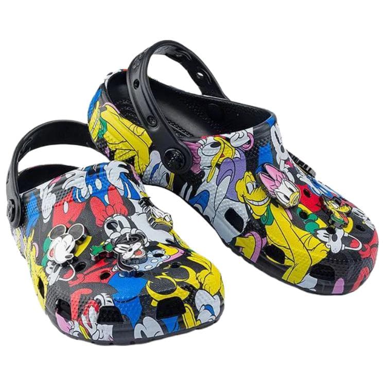 Сабо Crocs X Disney Классический Mickey Mouse и Friends Верхняя одежда Дышащая обувь Sabo Резиновые унисекс Многоцветные - изображение 4