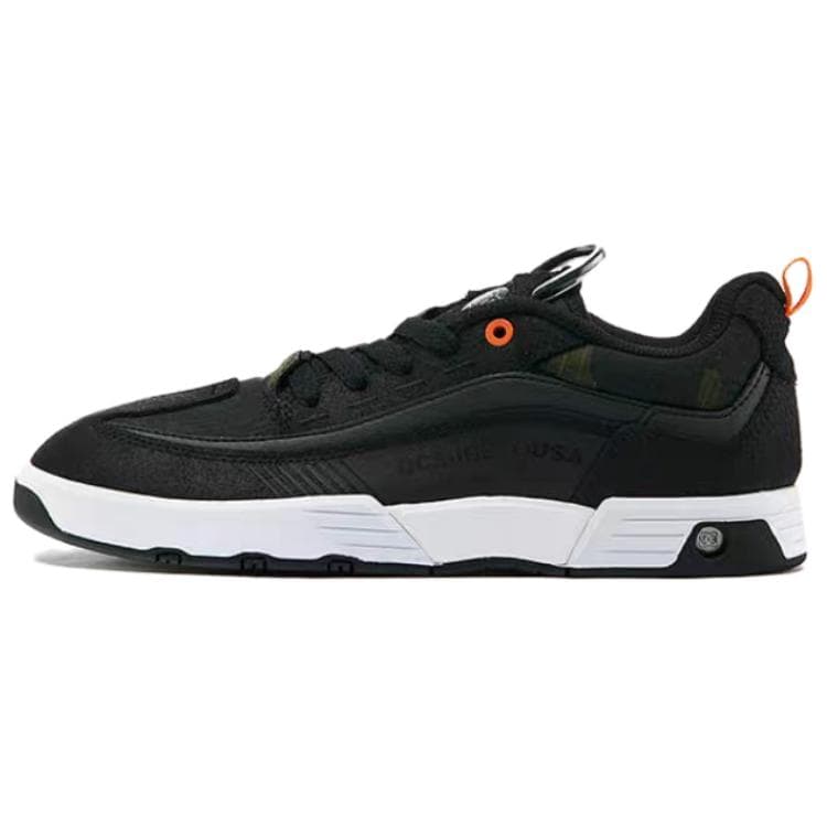 Кроссовки DCSHOES DC LEGACY SLIM Спилок коровьей кожи Круглый носок на платформе Спорт Лоу-топы Повседневная обувь для скейтборда Мужской Черный - изображение 1