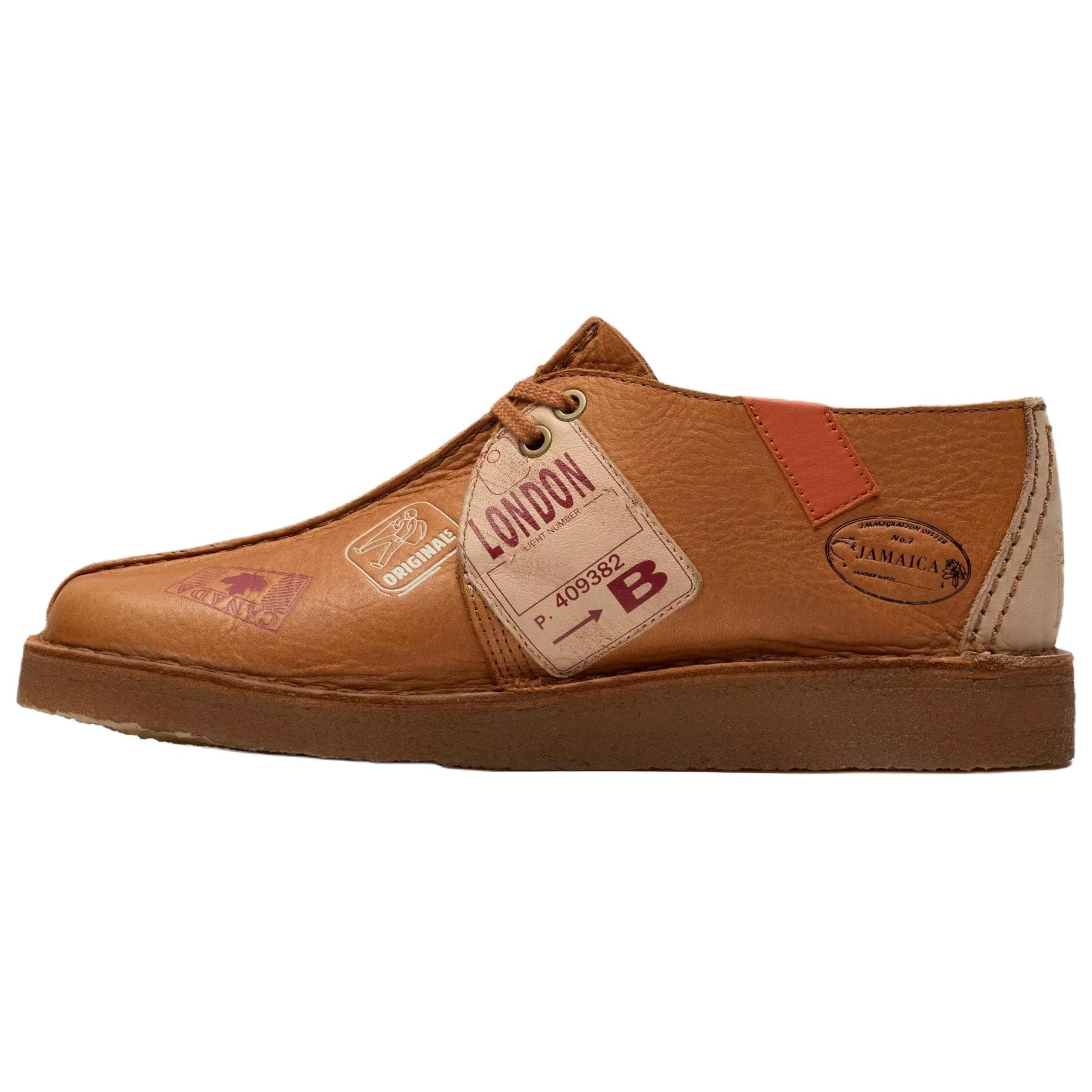 Ботинки Clarks Desert Trek Кожа Повседневная Обувь Мужская Коричневая - изображение 1