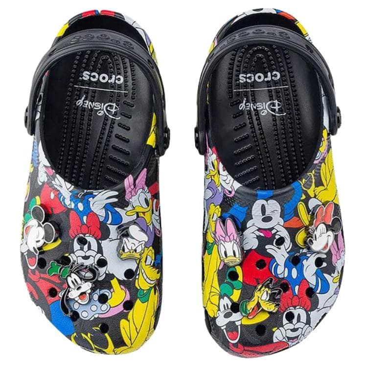 Сабо Crocs X Disney Классический Mickey Mouse и Friends Верхняя одежда Дышащая обувь Sabo Резиновые унисекс Многоцветные - изображение 5