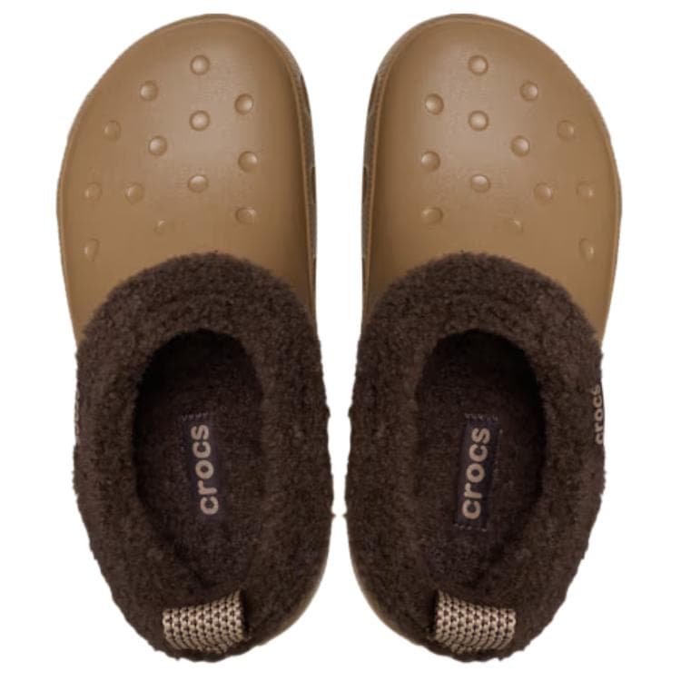 Сандалии Crocs Classic Lined Без специальных функций Закрытые тапочки Унисекс Темная умбра - изображение 4
