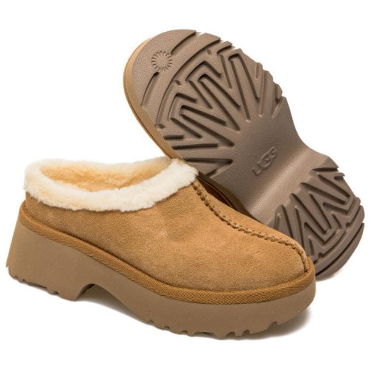 Сандалии UGG Модный Удобный Минималистский Универсальный С флисовой подкладкой Домашние тапочки Женские Желтые - изображение 7