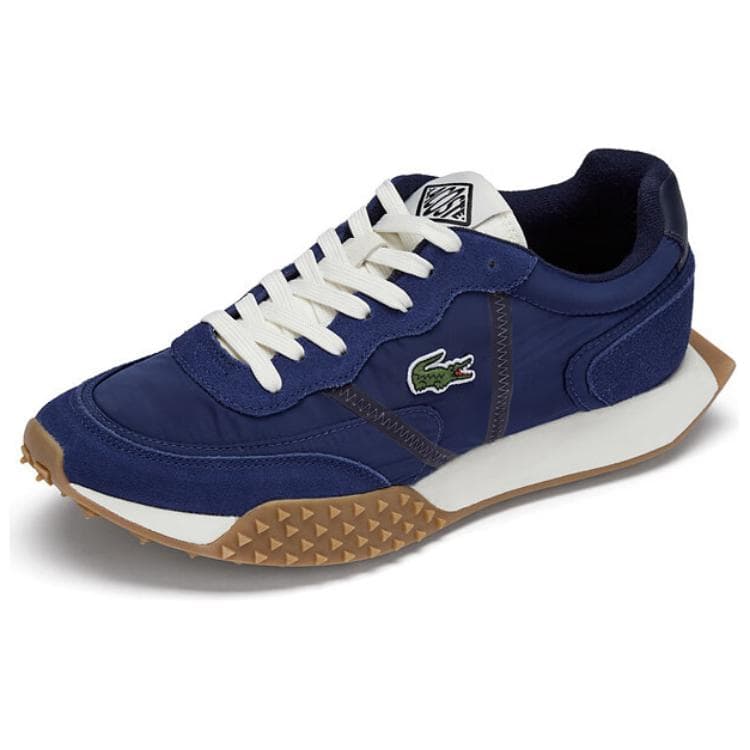 Кроссовки LACOSTE Корова Спилок Низкий Топ Повседневная Обувь Мужская Темно-Синий - изображение 2