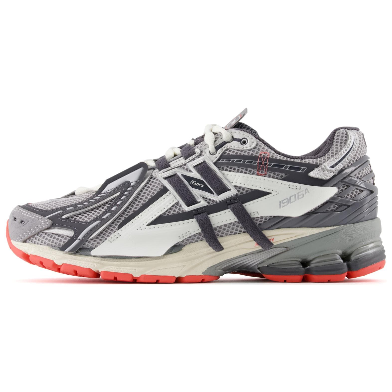 Кроссовки New Balance 1906A Дышащий Low Топ Повседневная обувь Унисекс Серый белый Широкий формат - изображение 1