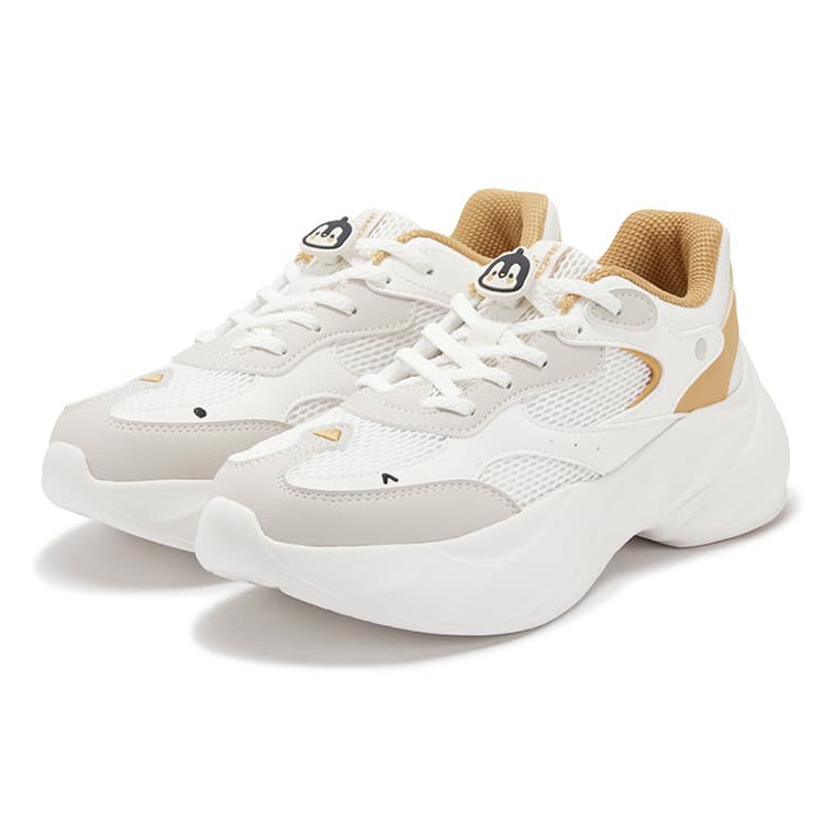 Кроссовки 361° Penguin Shoes противоскользящие устойчивые к истиранию низкий топ повседневная обувь женские гравийный желтый - изображение 3