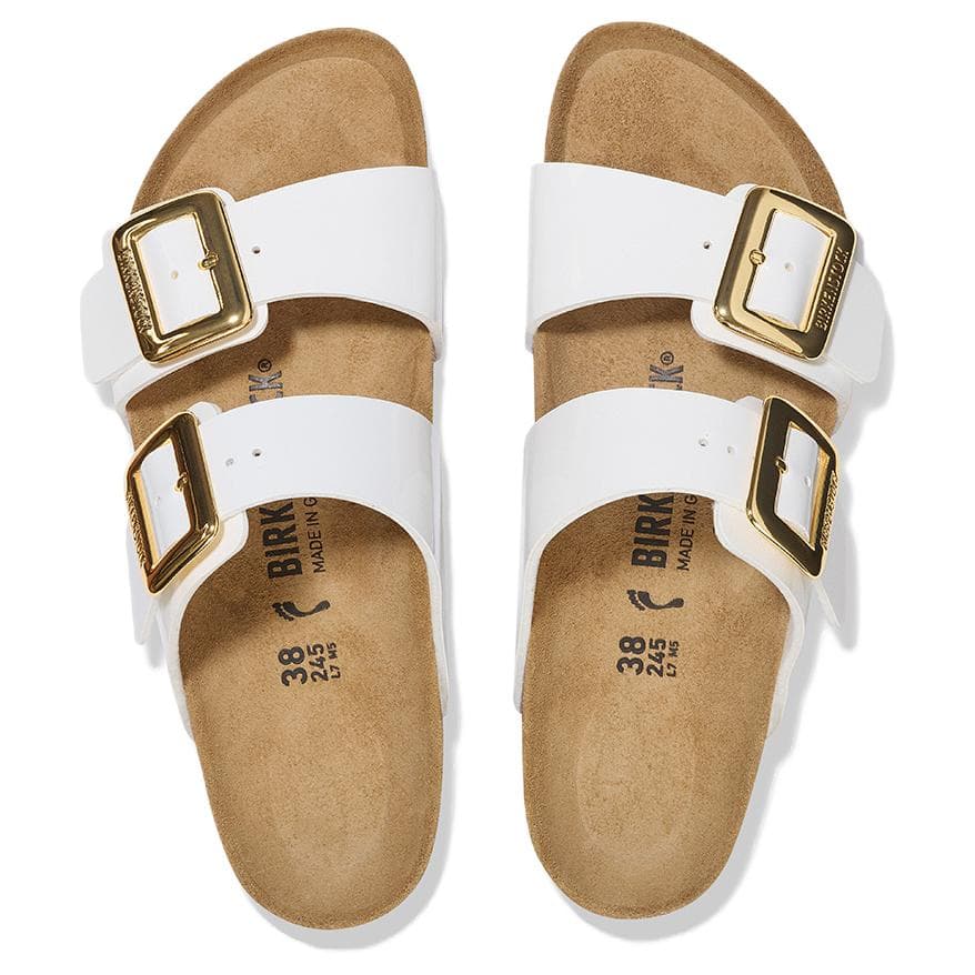Сандалии Birkenstock Sydney Удобные простые шлепанцы женские белые узкая версия - изображение 3